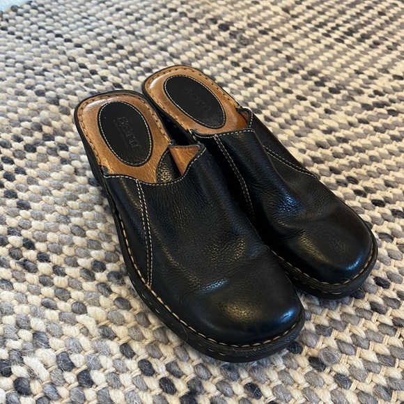 Born Shoes - Born black leather clogs 9